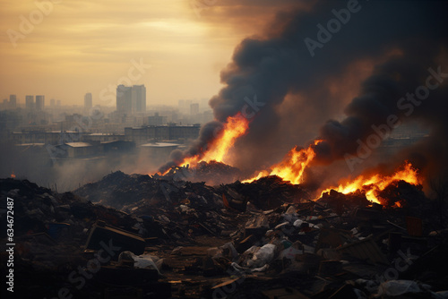 burning garbage dumps. 