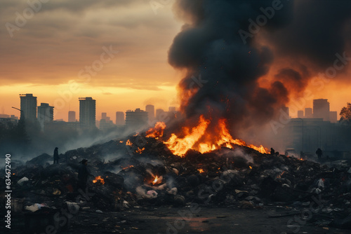 burning garbage dumps. 