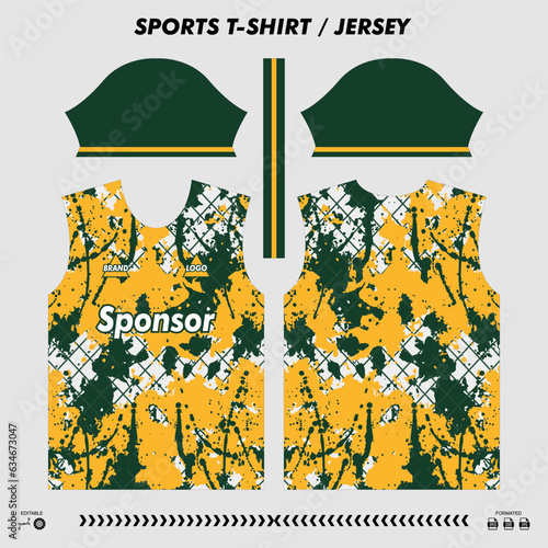Vector t-shirt sport design, sublimation jersey