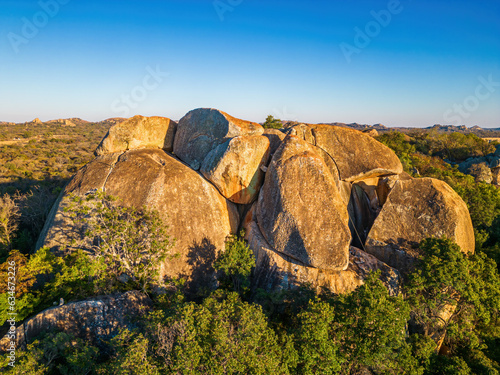 The picturesque rock formations of the Matopos National Park, Zimbabwe