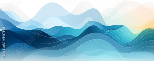 modern music banner featuring a simple abstract wave background. 