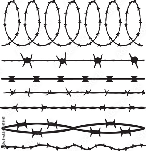 Barbed Wire Vector Pack