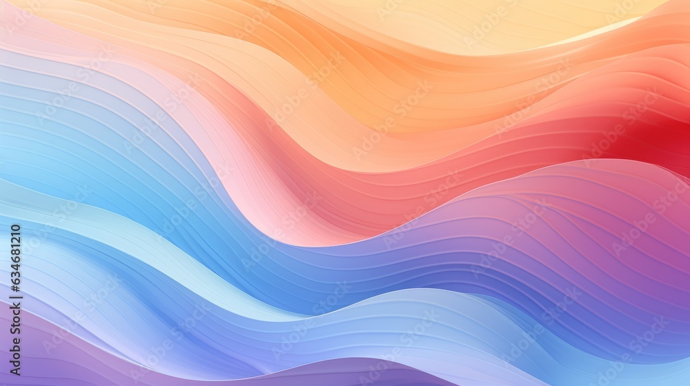 Obraz premium Waves Pastel Colors Waves Background