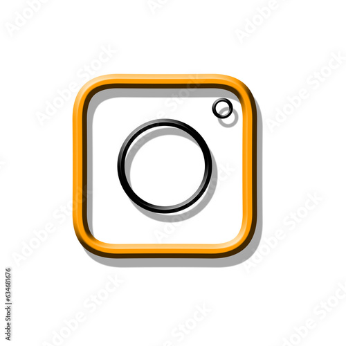 Camera icon simple style Isolated vector illustration on white background