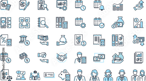 Accounting Management Icon Set