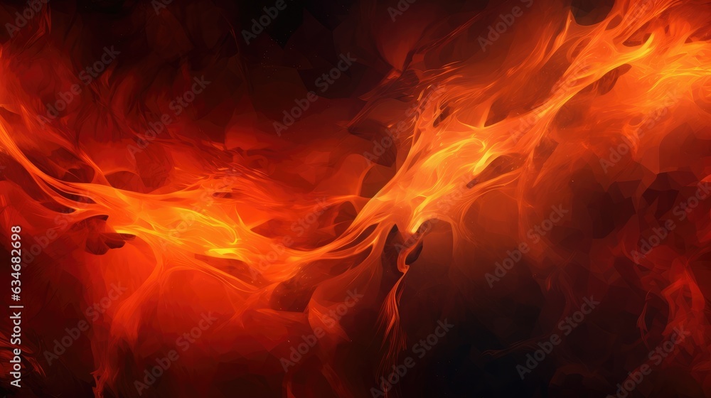 Fototapeta premium Widescreen Abstract Fire Background