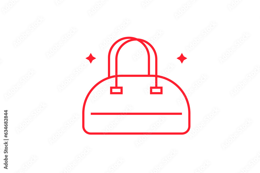 Geometric purse illustration in flat style design. Vector illustration. Geometric purse illustration in flat style design. Vector illustration.