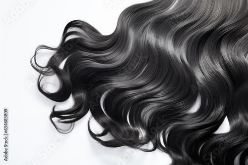 Unprocessed Human Hair with Natural Wave Pattern. A fictional character created by Generated AI