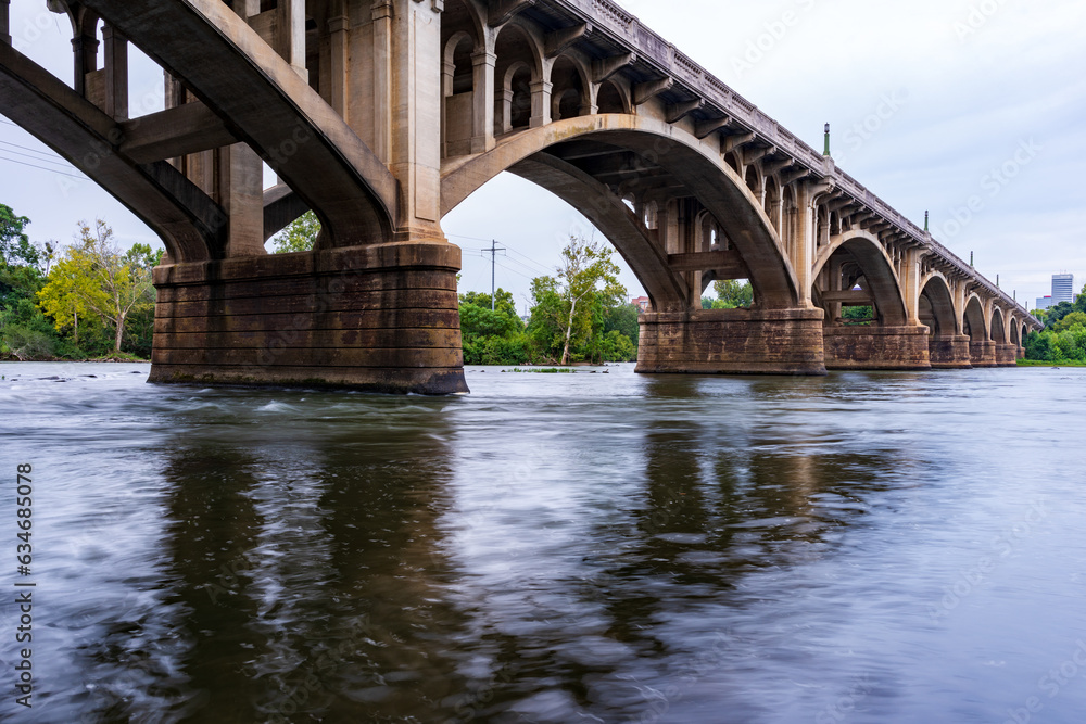old bridge over the river, gervais street, columbia, old bridge over the river, gervais street, columbia,