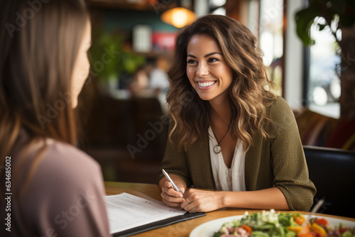 photo of a person during a consultation with a registered dietitian or weight loss expert, showcasing the benefits of personalized guidance  © forenna