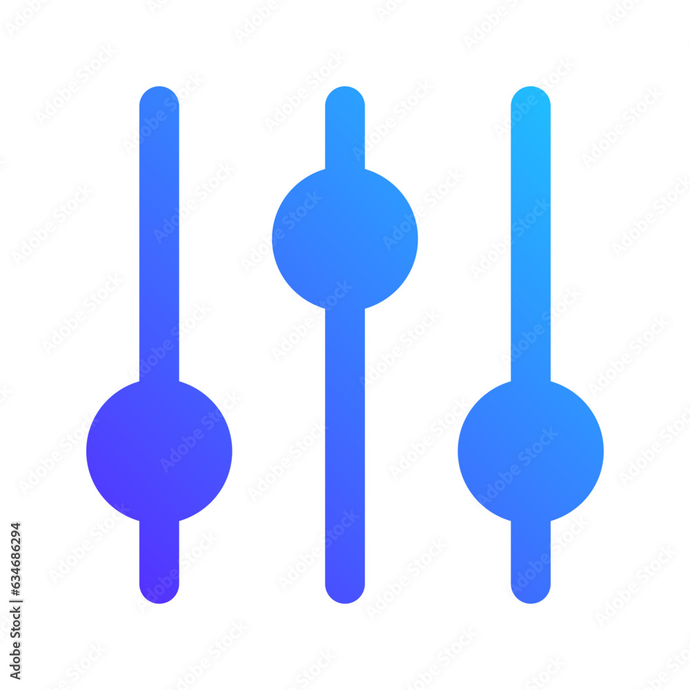 equalizer gradient fill icon equalizer gradient fill icon