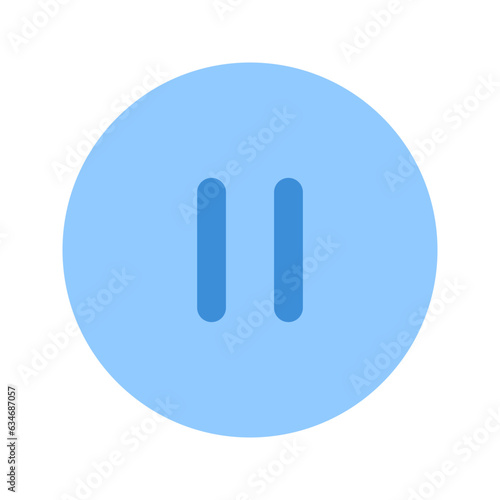 pause flat icon