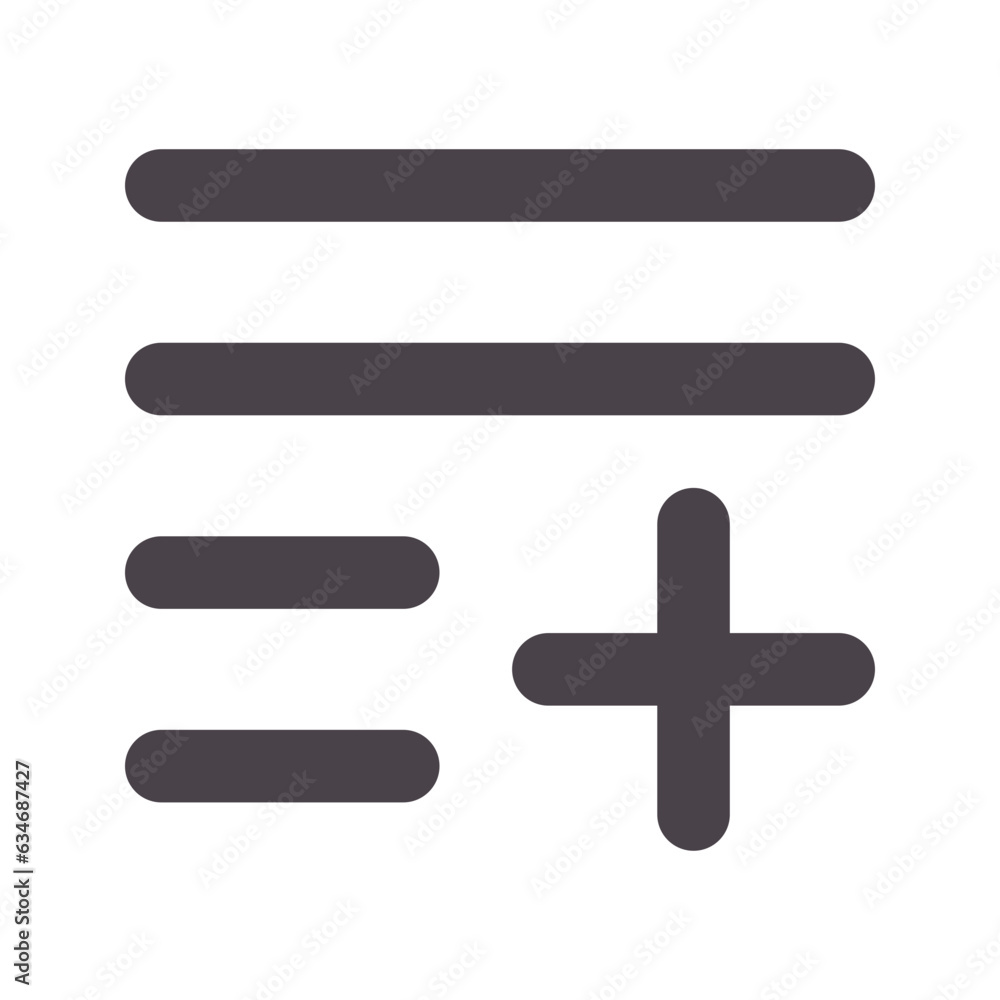playlist flat line icon playlist flat line icon