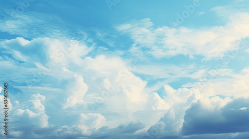 Abstract Saturated Blue Sky