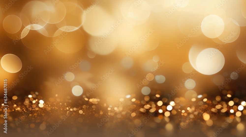 Gold Background with Bokeh Effect