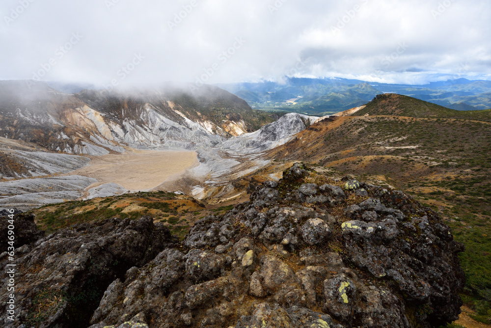 Climbing Mount Adatara, Fukushima, Japan Climbing Mount Adatara, Fukushima, Japan