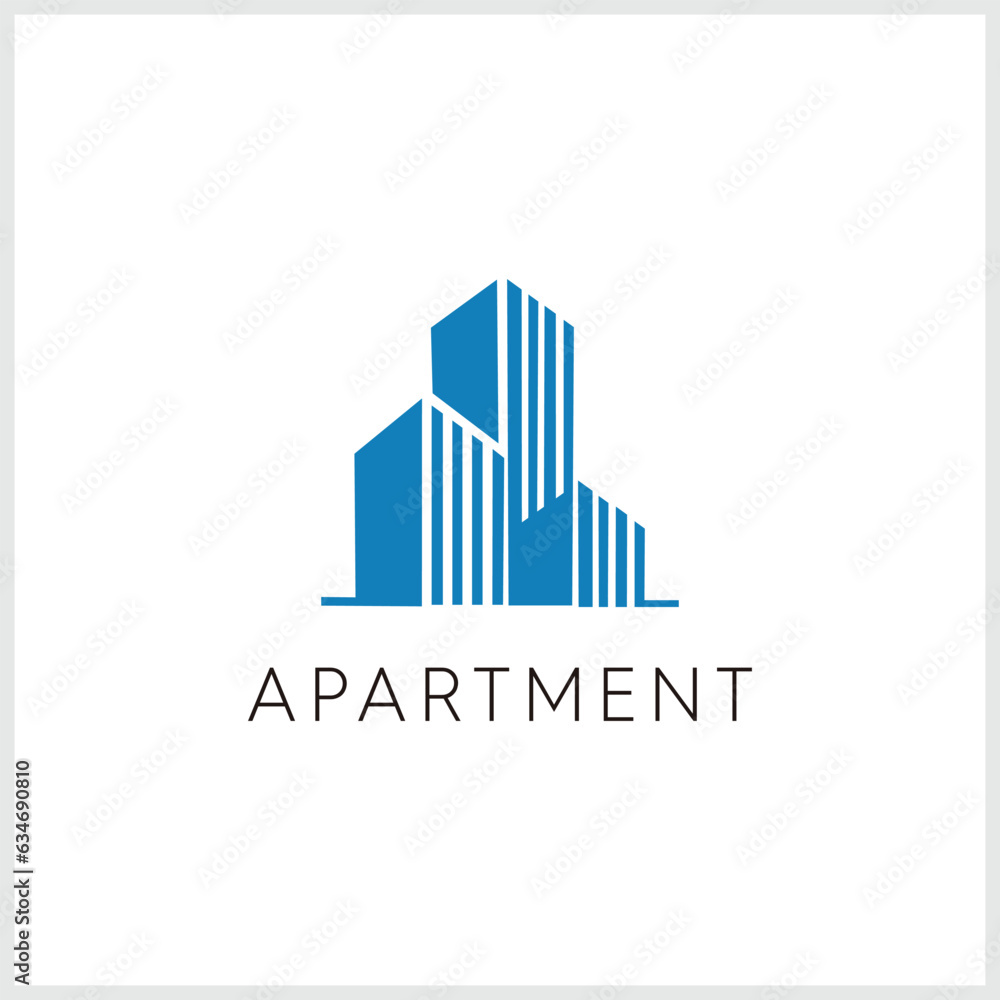 Apartmen logo with creative modern style Premuim Vector Apartmen logo with creative modern style Premuim Vector