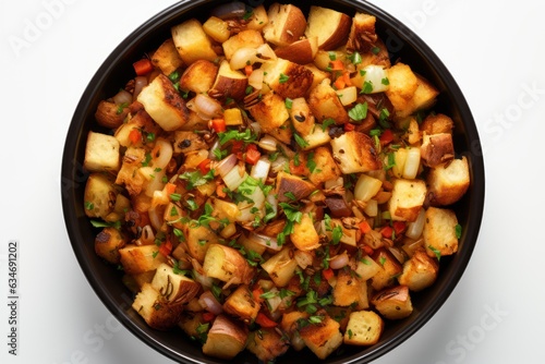 Wallpaper Mural Homemade Thanksgiving turkey stuffing  made with bread and herbs Torontodigital.ca