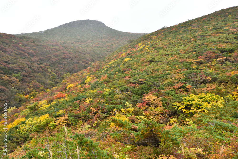 Climbing  Mount Adatara, Fukushima, Japan