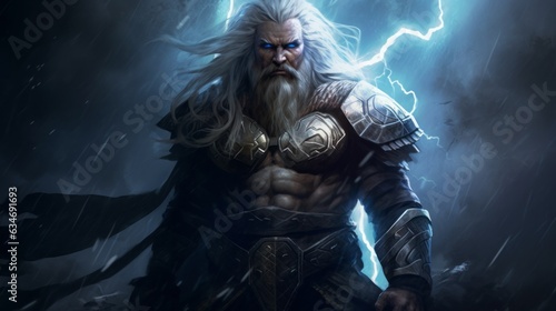 The nordic god thor.generative ai 