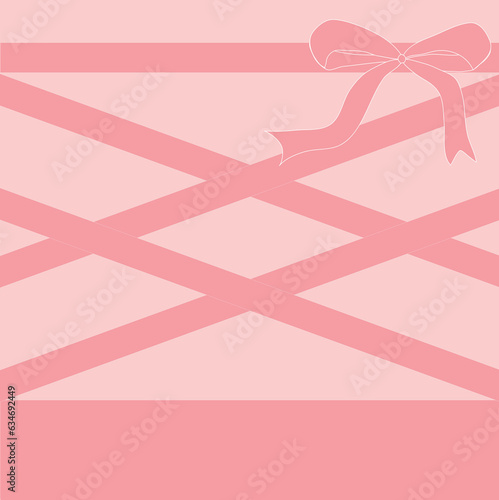 Ballerina's ballet shoes in pink color