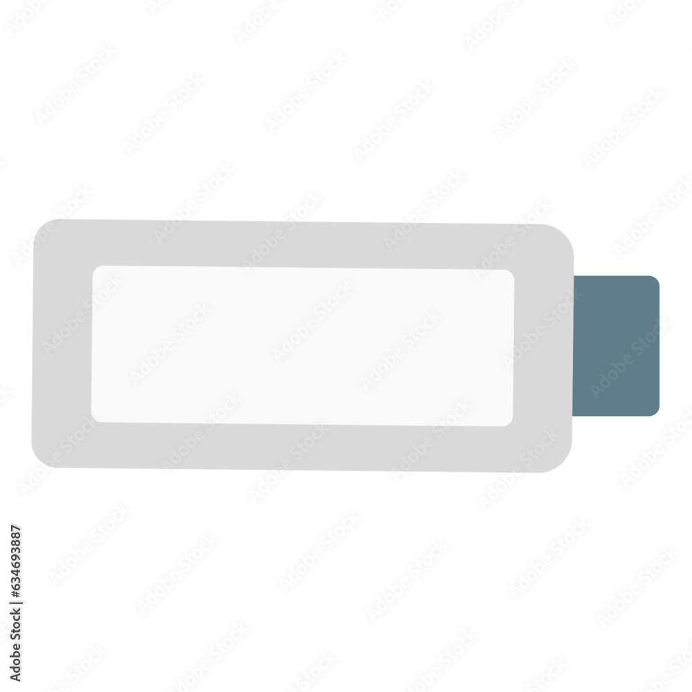 battery icon flat style vector