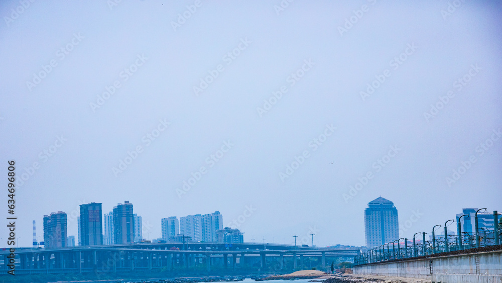 Fototapeta premium Siming District, Xiamen City - Overlook of Hongshan Park