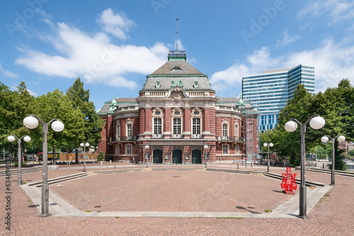 Schilderij op canvas Historic Laeiszhalle music hall in Hamburg, Germany