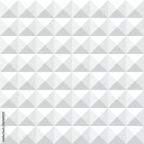 Seamless background with gray and white 3D square pattern as the main element.