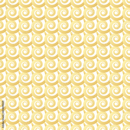 Seamless background with a filigree pattern that swirls in gold as the main element.