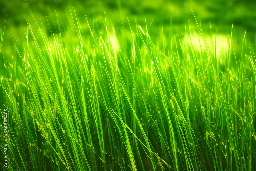 Obraz premium grass field Generative AI, 생성형, 인공지능
