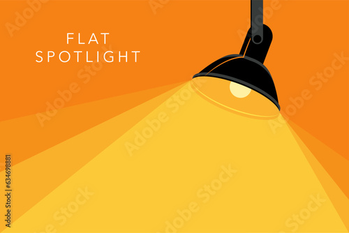 Banner spotlight background. Vector illustration
