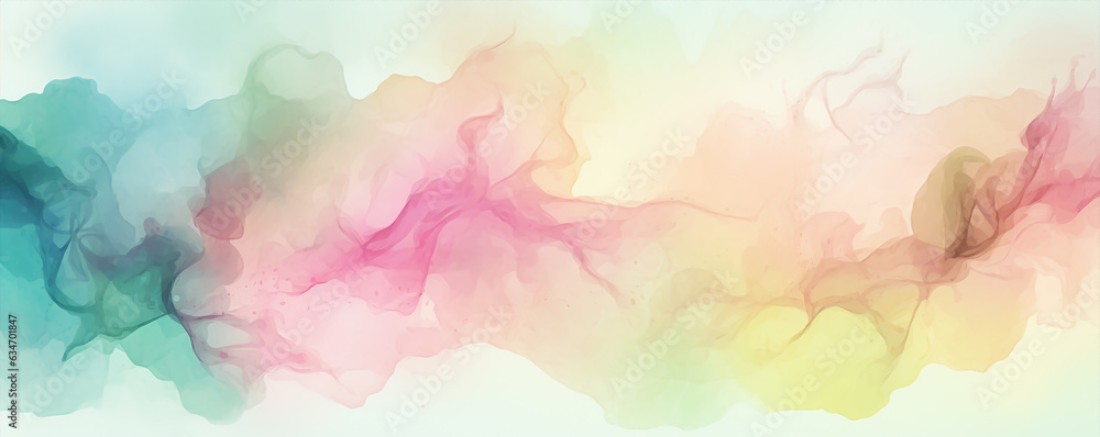abstract concept theme wallpaper with rainbow explosion watercolor texture, banner use