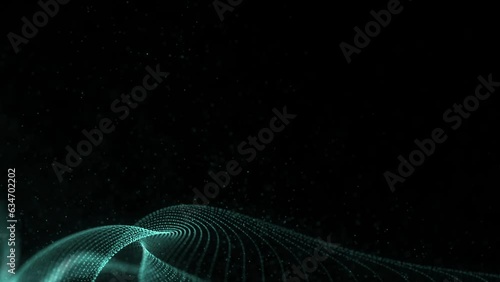 abstract background Futuristic abstract de-focus Metaverse data particles simulation in cyber space environment background