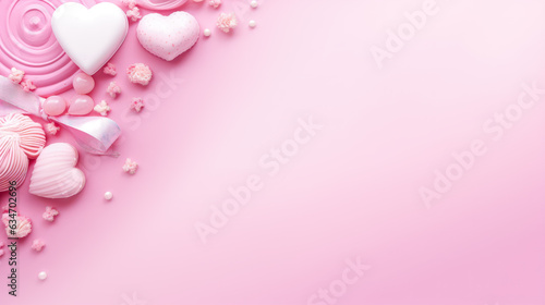 A Celebration and Holiday Concept for Wedding Valentines Day and Love Themes and Birthday Cards AI Generative