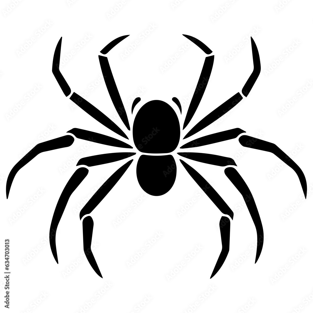 Black spider silhouette