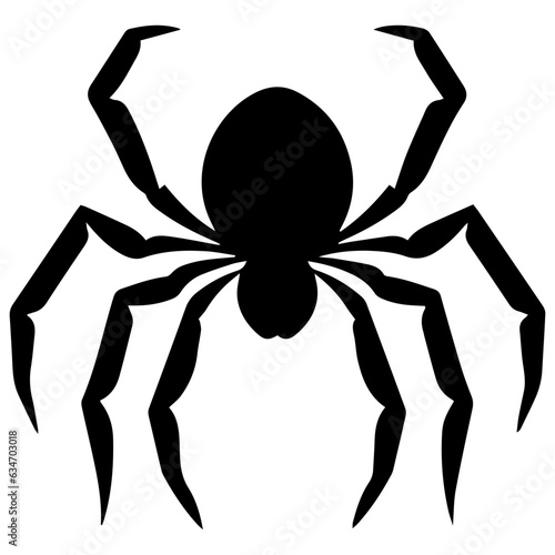 Black spider silhouette