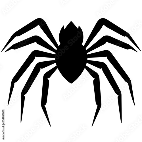 Black spider silhouette