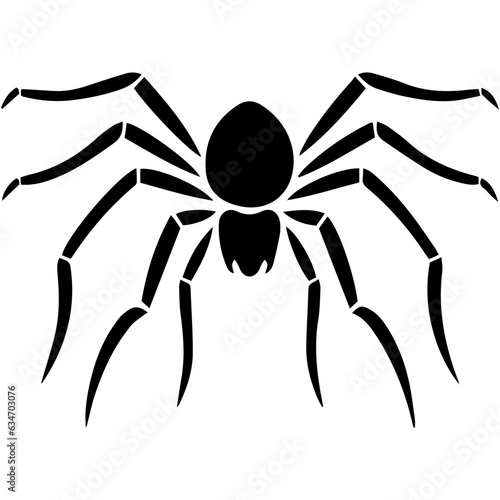 Black spider silhouette