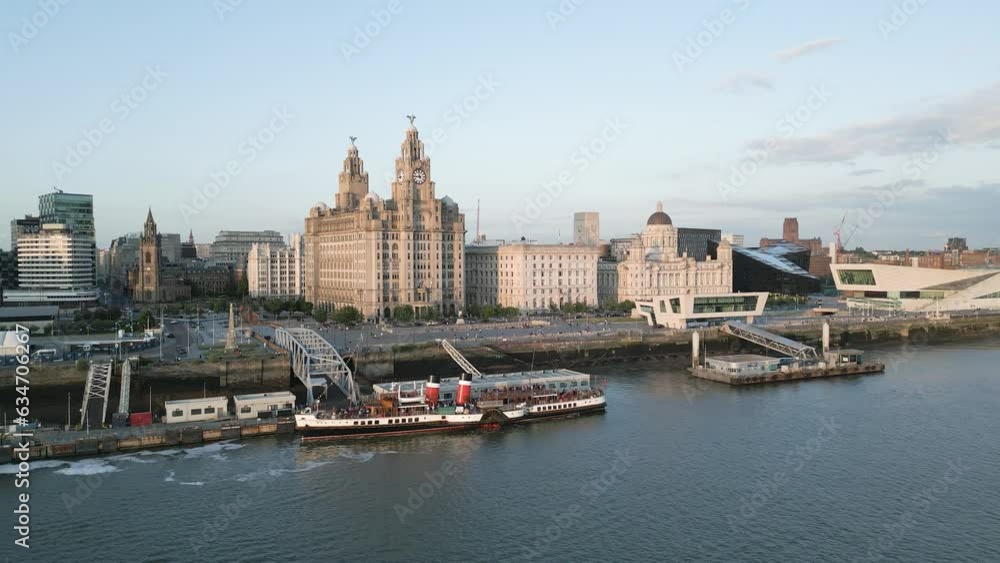 MS Waverley paddle steamer, Liverpool, Merseyside, England MS Waverley paddle steamer, Liverpool, Merseyside, England