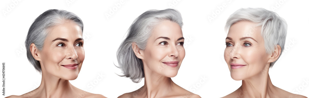 Portrait of an elderly women. Generative Ai Portrait of an elderly women. Generative Ai