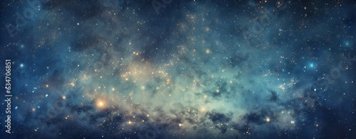 Universe filled with stars, nebula and galaxy © digitizesc