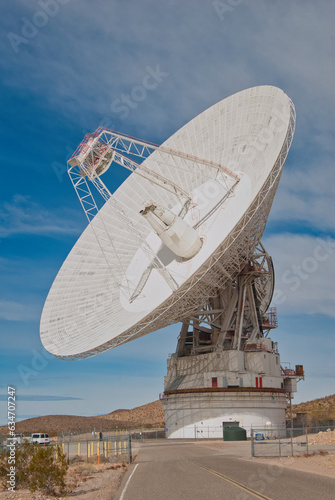 Photography Fort Irwin, California, United States – NASA's Jet Propulsion Laboratory's Goldstone Deep Space Communications Complex tracks and communicates with interplanetary space missions