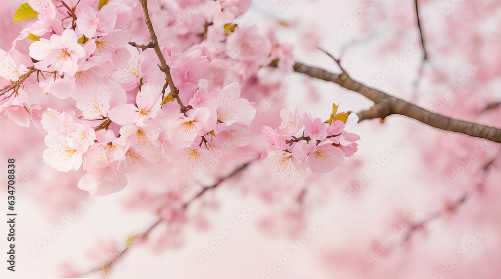 Abstract Blurred Background in Sunlit Idyll, Floral Springtime Beauty. Abstract Blurred Background in Sunlit Idyll, Floral Springtime Beauty.