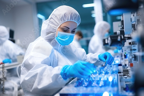 The Art of Electronics: Engineer Working in Cleanroom Environment