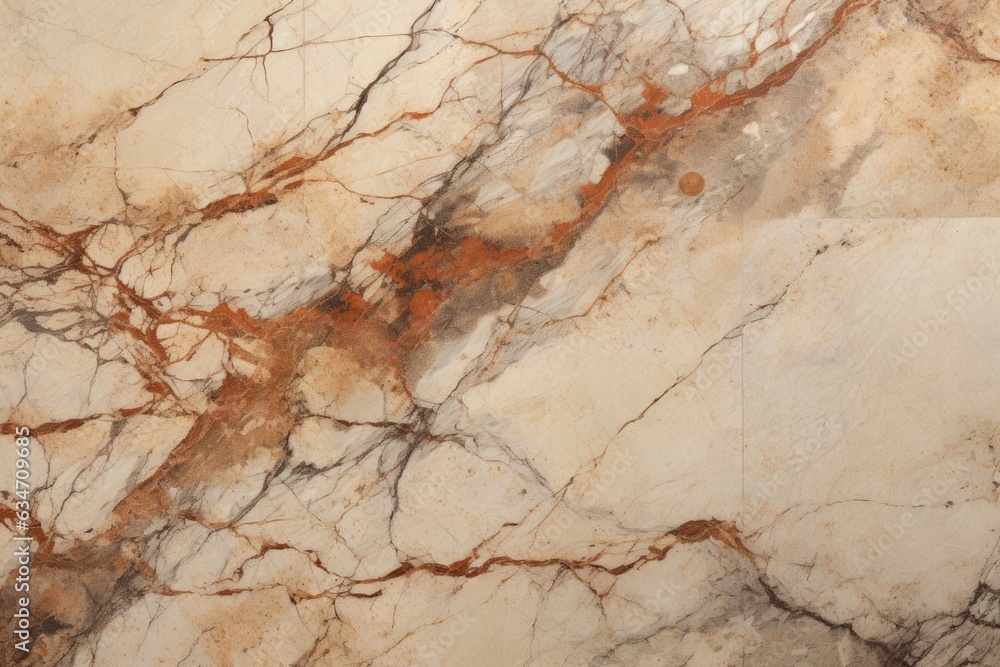 Obraz premium Rustic marble with brown veins, suitable for home decoration and tile surface.