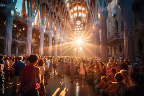 Sagrada Familia's Grand Interior Delights Visitors © AIproduction