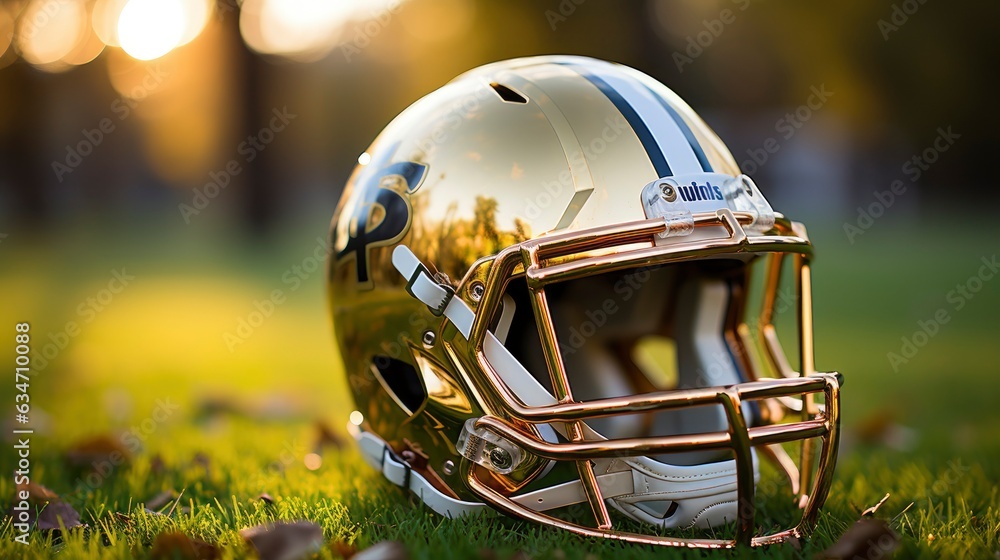 American Football Helmet, Generative AI American Football Helmet, Generative AI