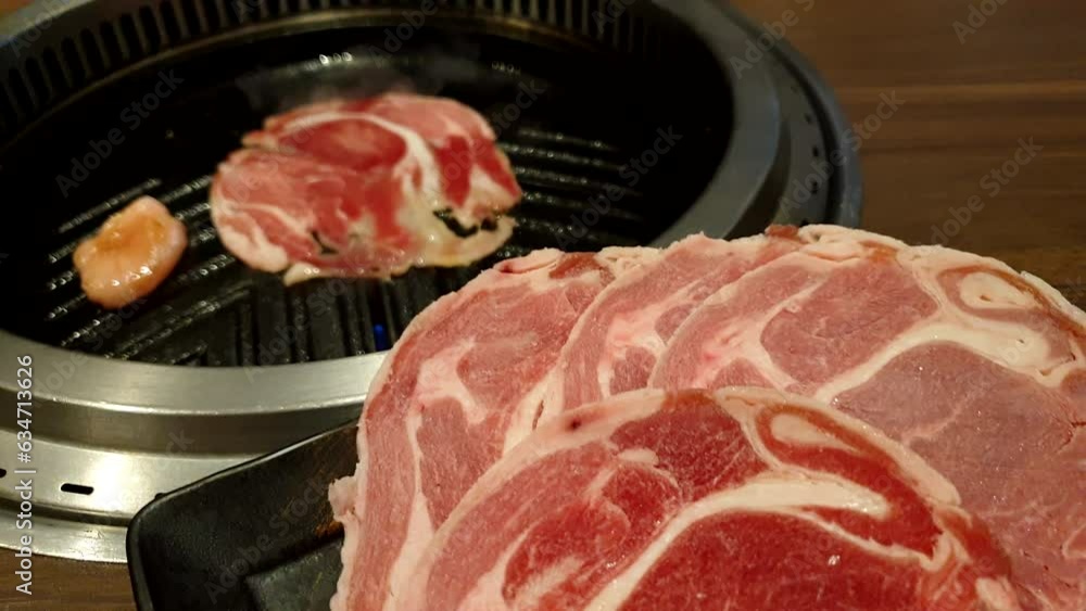 Genghis Khan bbq meal lamb mutton meat slice japanese Hokkaido