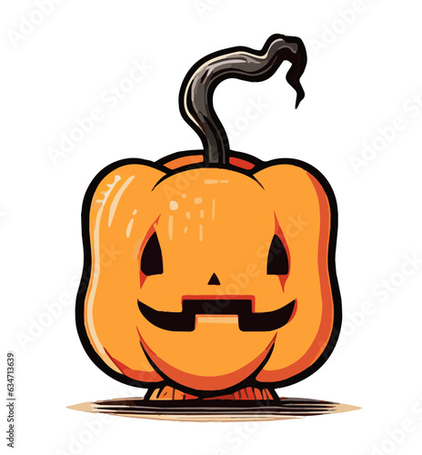 Cute Halloween Pump King Vector